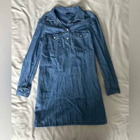 GAP Western Denim Mini Dress - Picture 4 of 10